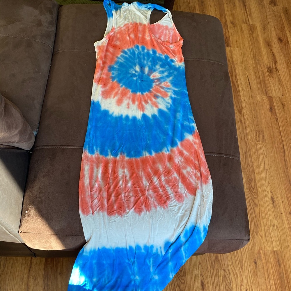 Tie Dye design maxi dress